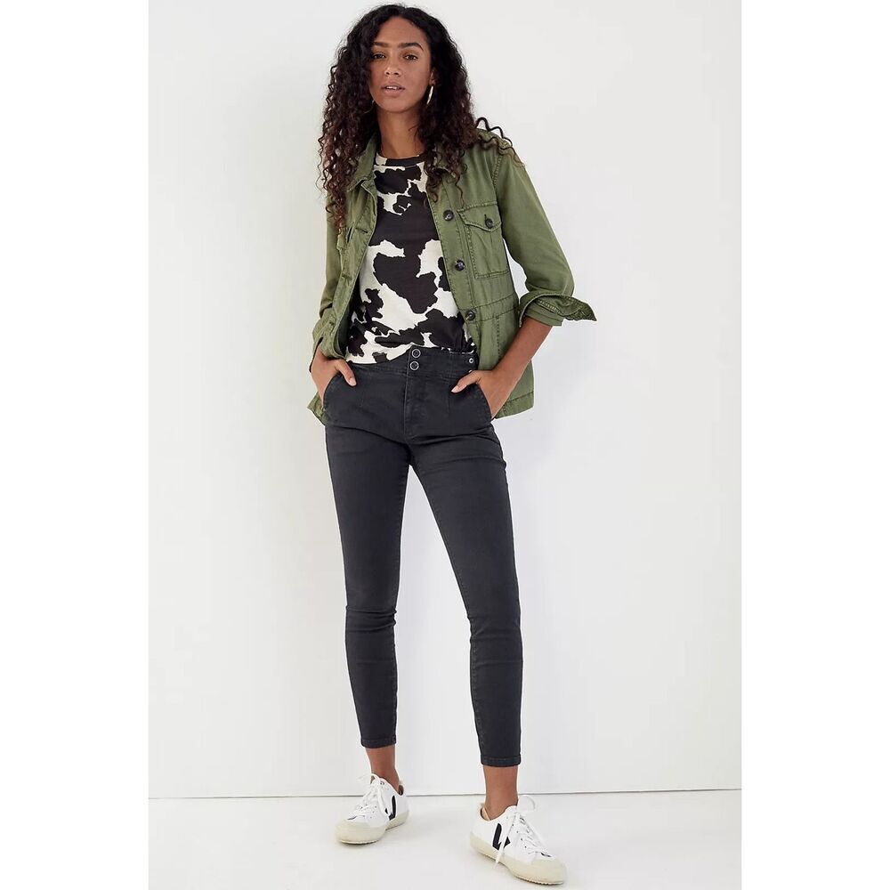 ✨Anthropologie Pilcro High-Rise Darted Skinny Grey Sz 28 Jeans✨